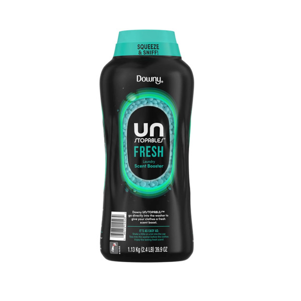 Downy Unstopables In-Wash Scent Booster Beads, HE Compatible, Fresh Scent, 39.9 oz