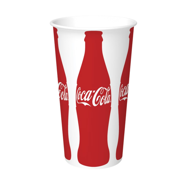 Graphic Packaging Coca-Cola Paper Cold Cups, 24 oz, 600 ct