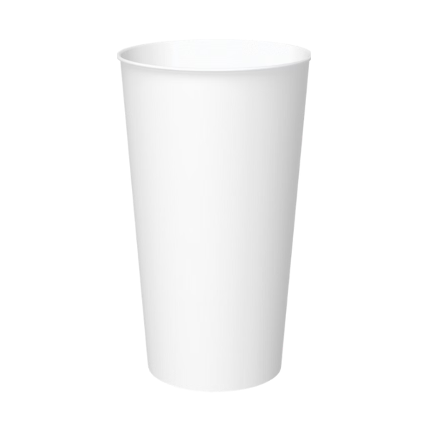 Graphic Packaging Paper Hot Cups, Carte Blanc White, 20 oz, 500 ct
