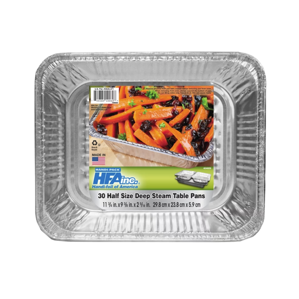 HFA inc. Eco-Foil Aluminum Steam Table Lid, Full Size, 15 ct