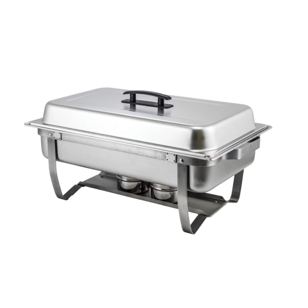 Winco 8 Quart Chafer with Folding Frame, Stainless Steel