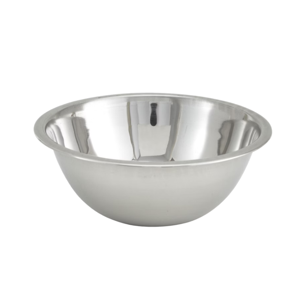 Winco 3 Quart Mixing Bowl, Standard Weight, Stainless Steel