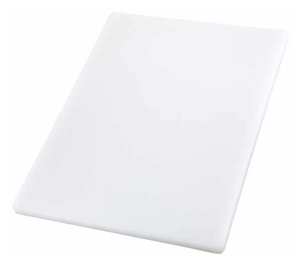 Winco Plastic Cutting Board, 15"W x 20"L, White