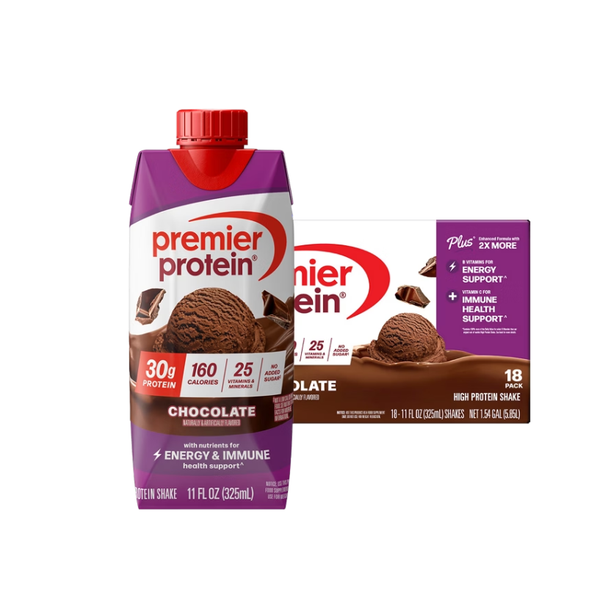 Premier Protein Shake, 30g Protein, Chocolate, 11 fl oz, 18 ct