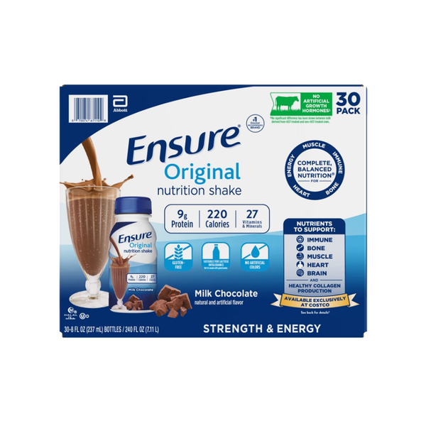 Ensure Original Nutrition Shake, Milk Chocolate, 8 fl oz, 30 ct