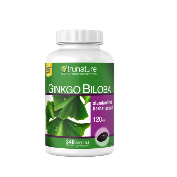 Trunature Ginkgo Biloba 120mg, 340 Softgels
