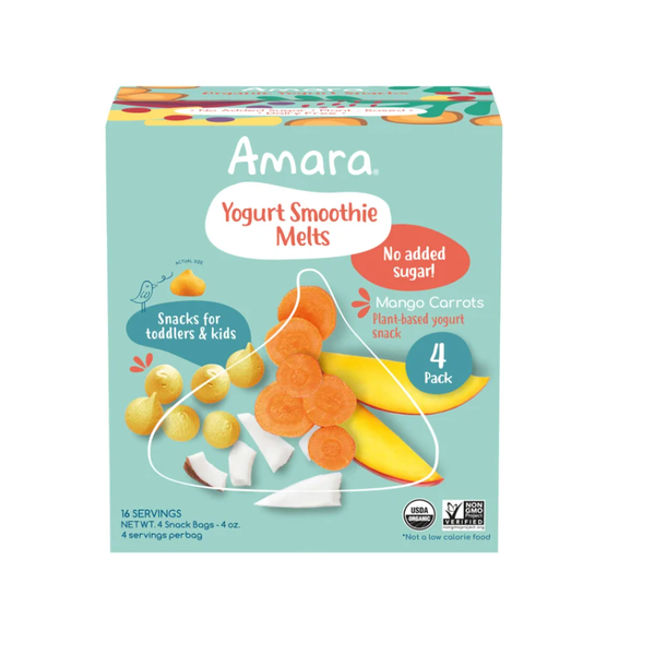 Amara Organic Yogurt Smoothie Melts 4 (1 oz.) Bags Per Box