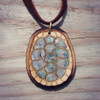 Wooden Abalone Turtle Pendant