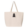 Celestial Tree Cotton Canvas Large Tote