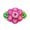 Raised Beaded Pink Barrette