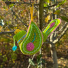 Tuscarora Beaded Bird - Lime with Gift Box
