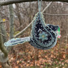 Tuscarora Beaded Bird - Grey Velvet