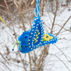 Tuscarora Beaded Bird - Blue 1 with Keepsake Box