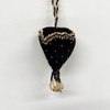 Black Velvet Beaded Strawberry - Gold