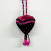 Black Velvet Beaded Strawberry - Magenta
