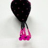 Black Velvet Beaded Strawberry - Magenta