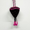 Black Velvet Beaded Strawberry - Magenta