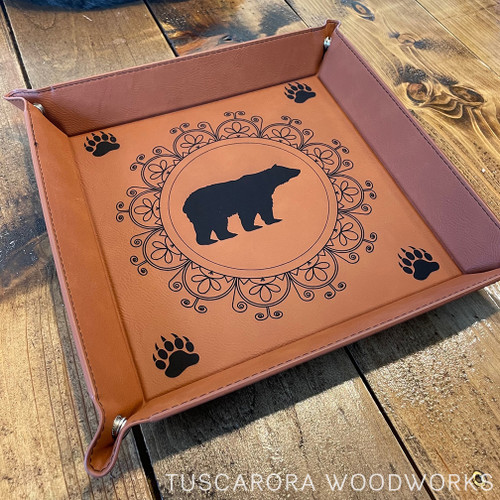 Key and Wallet Organizer Tray - Bear