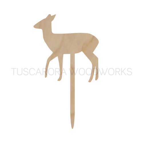 Unfinished Wooden Deer Cutout
