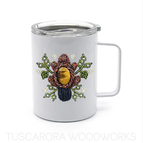 10 oz. Beaded Beaver Travel Mug