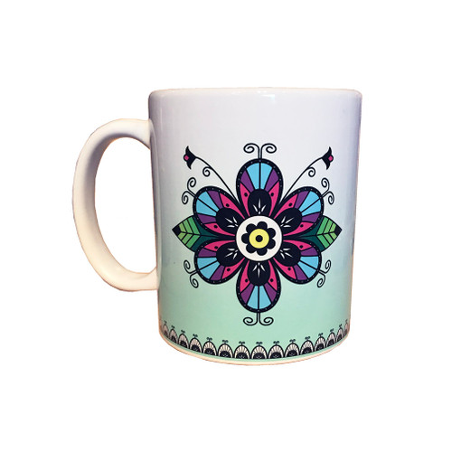 15 oz. Tuscarora Flower Mug