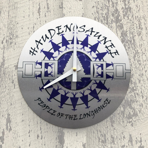 Haudenosaunee 8" Aluminum Wall Clock