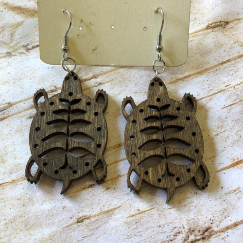 Turtle Island Earrings