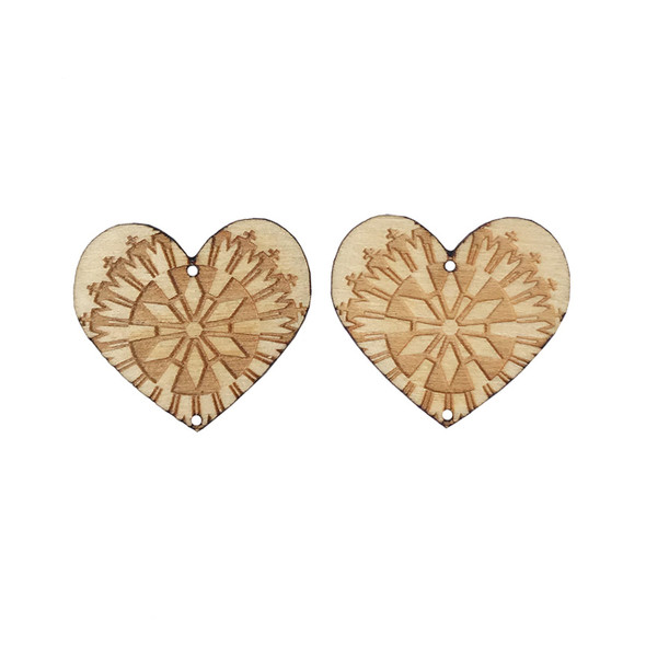 We are proud to say all our wooden centers/cabs are handcrafted on the Tuscarora Nation. We precision-engrave our original designs onto each pair to provide you with a creative basis for your beadwork. Our customers find that incorporating our cabs into their beadwork allows them to create unique pieces and increases their sales.