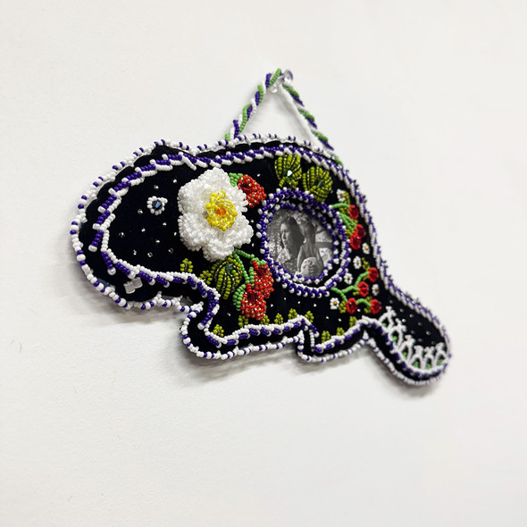 Beaded Beaver Frame - Strawberries
