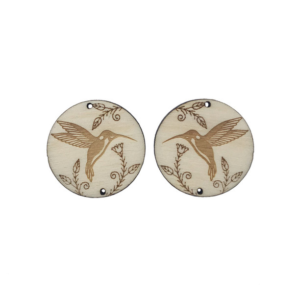 HummingBird Wooden Centers engraved on a circle. We are proud to say all our wooden centers/cabs are handcrafted on the Tuscarora Nation. We precision-engrave our original designs onto each pair to provide you with a creative basis for your beadwork. Our customers find that incorporating our cabs into their beadwork allows them to create unique pieces and increases their sales.
