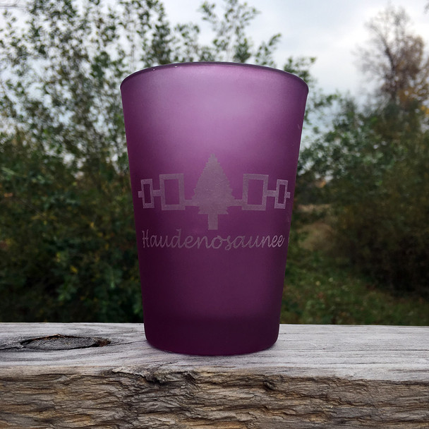 Haudenosaunee Frosted Purple Votive