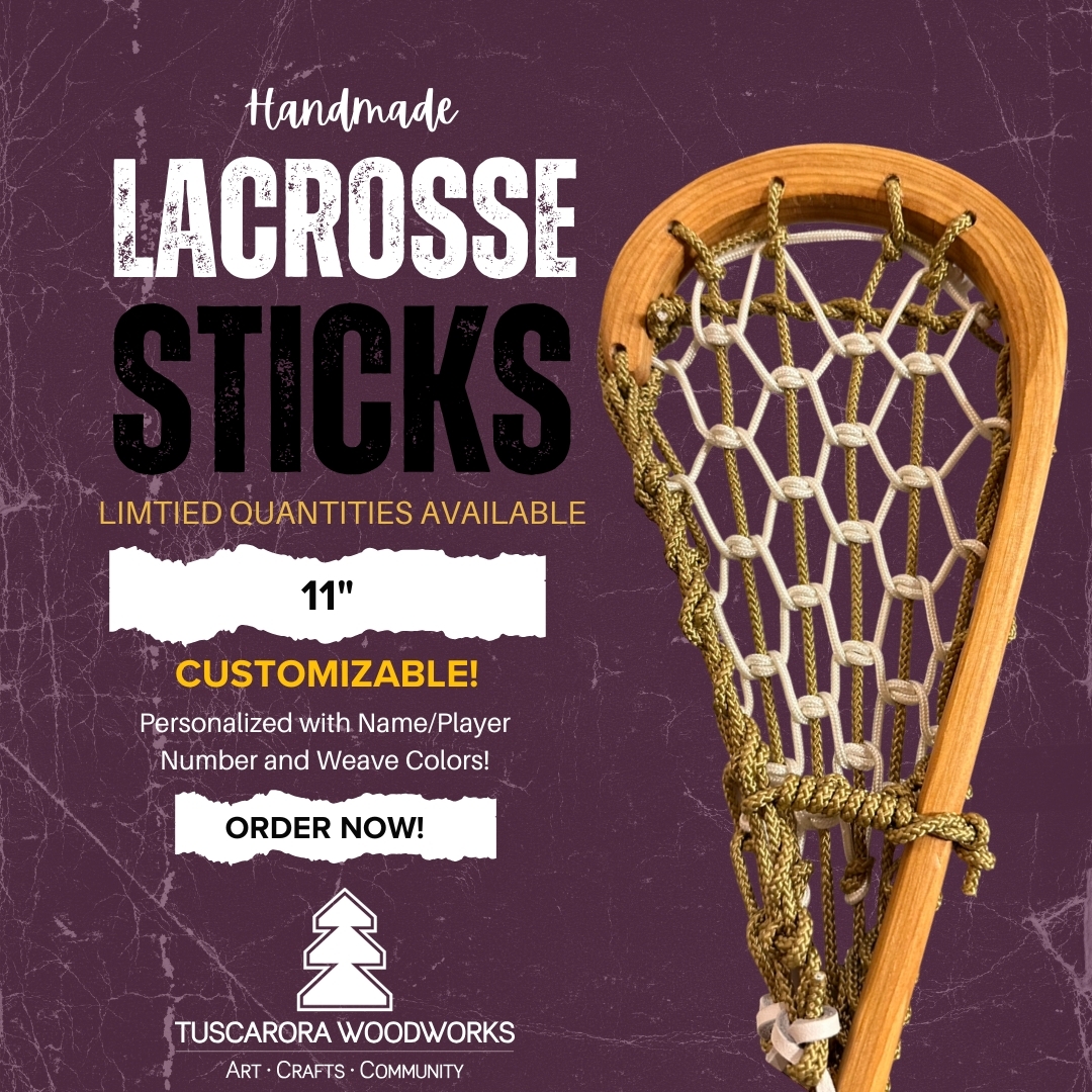 Handmade 11" Wooden Lacrosse Stick
