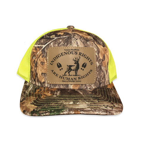 Indigenous Rights Camo Hat - Black - Tuscarora WoodWorks