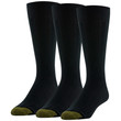 GOLDTOE® Men's Hampton Crew Socks (Black)