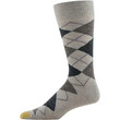 GOLDTOE Edition Mens Dress Argyle Crew Socks Assorted, 3 Pack (Black / Forest / Khaki Heather)