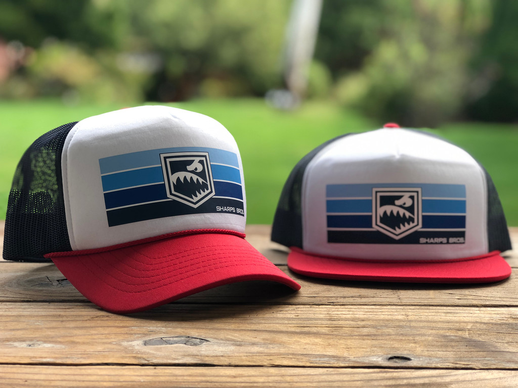 Hat (Red/White/Blue) - Foam Trucker