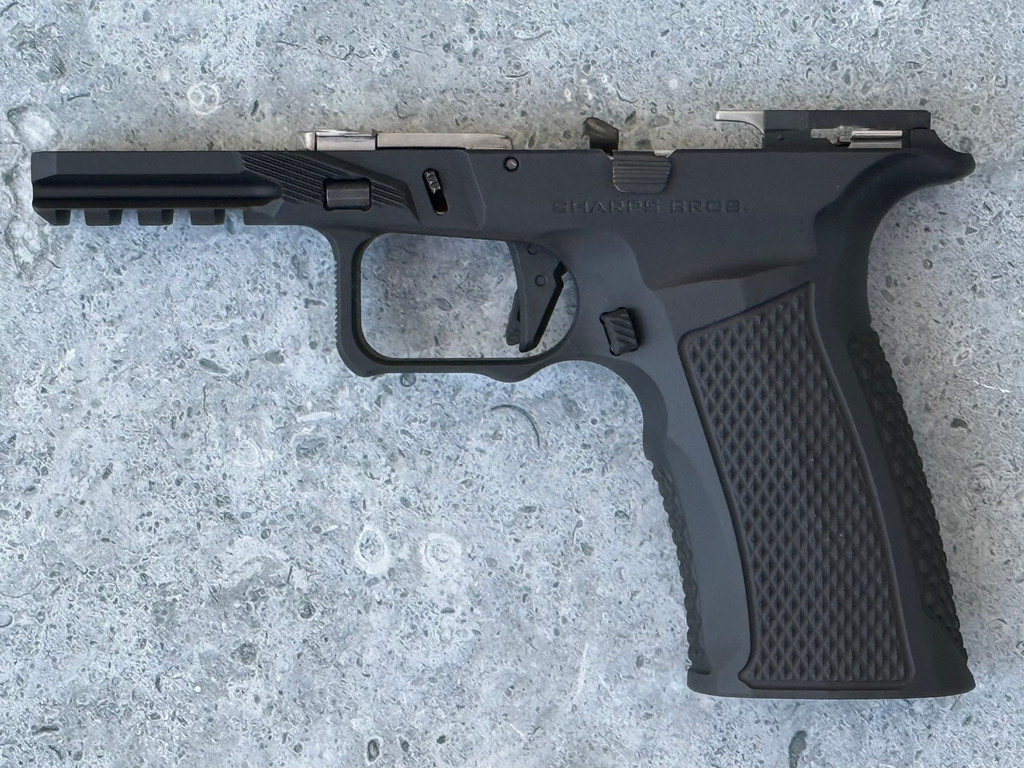 SBGM28-R3. Sharps Bros grip module for the Ruger RXM **FULL SIZE**- Black