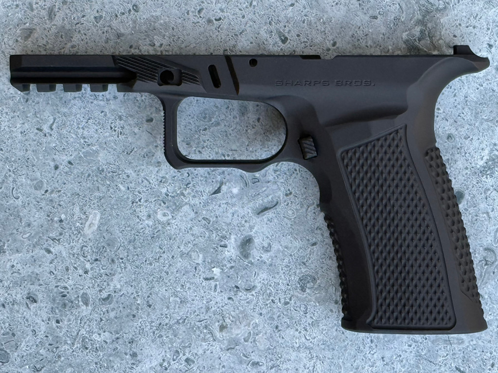 SBGM28-R3. Sharps Bros grip module for the Ruger RXM **FULL SIZE**- Black