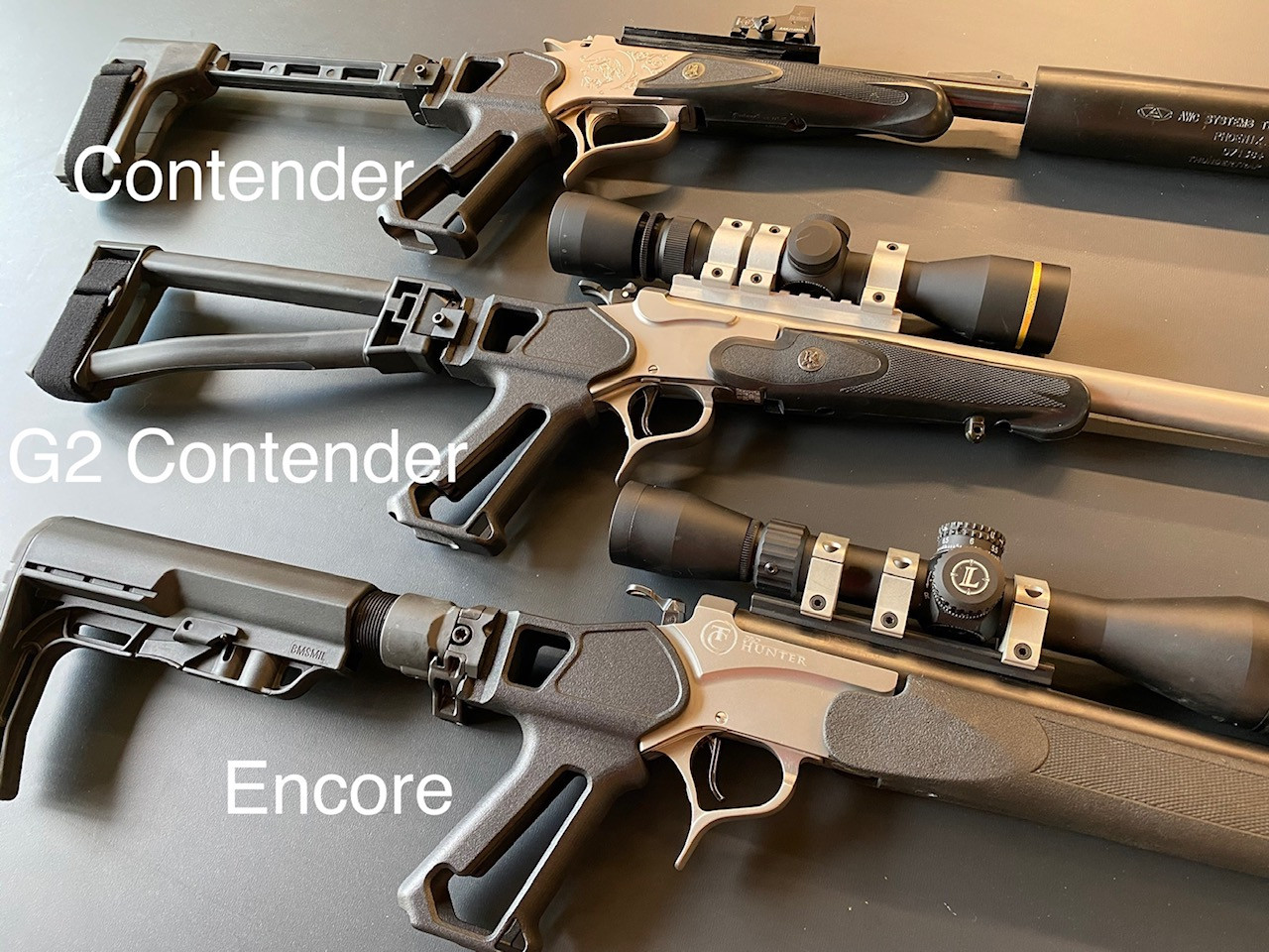 T C G1 Original Contender Grip With 1913 Picatinny Interface Black Sharps Bros