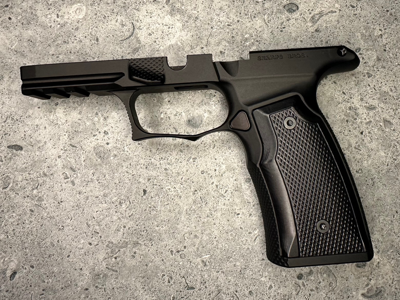 SBGM05-G2-BLK. Sharps Bros grip module for the P365 XMacro