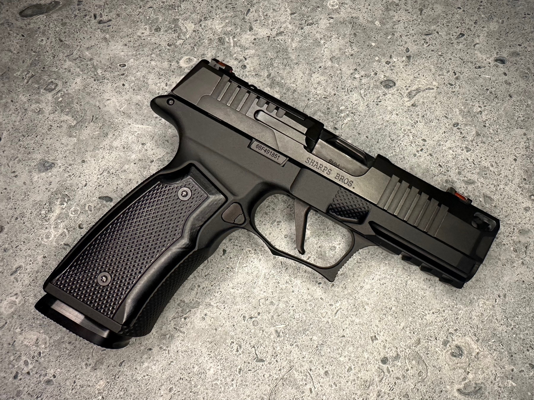 SBGM05-G2-BLK. Sharps Bros grip module for the P365 XMacro