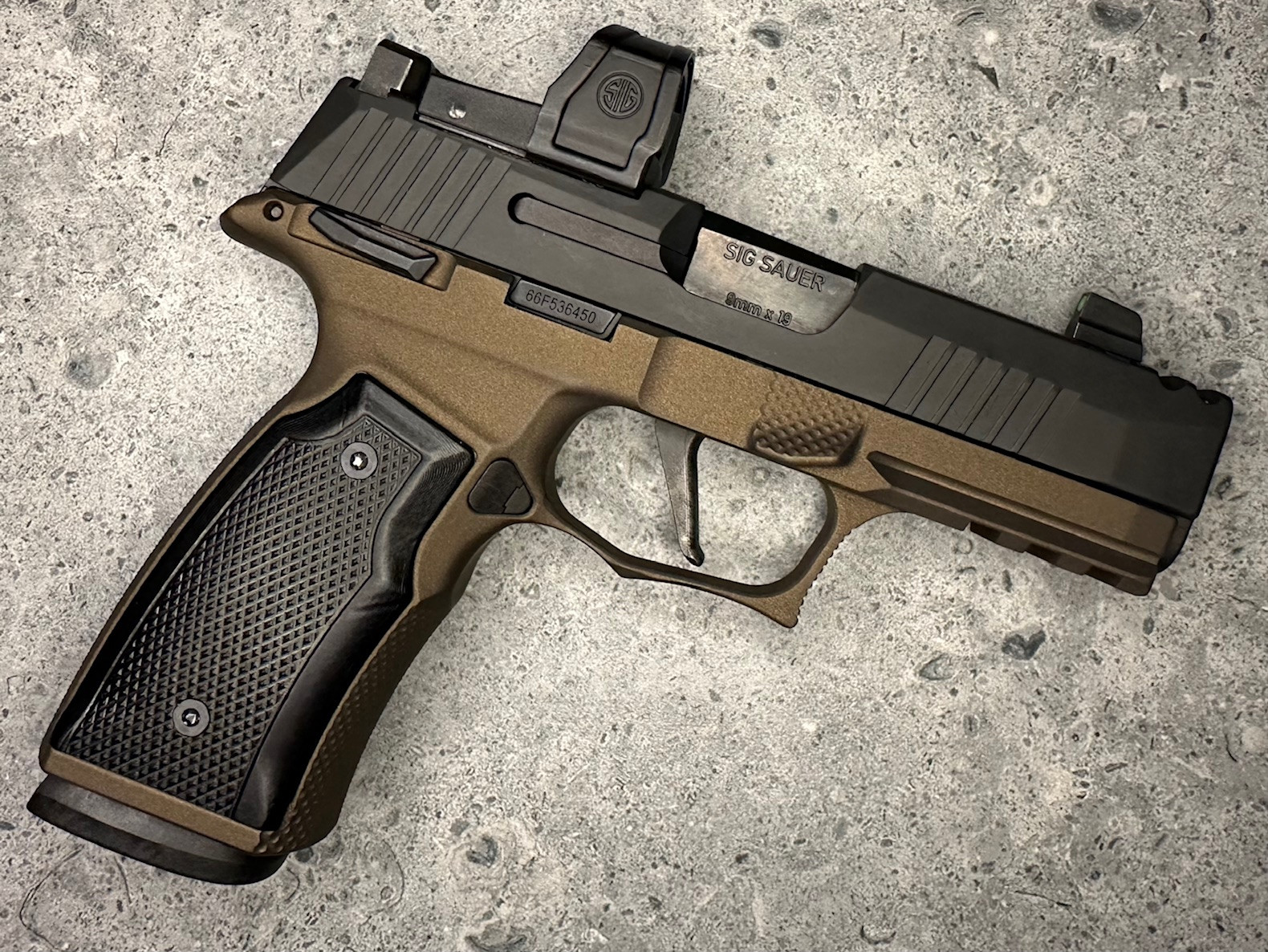 SBGM20-G2. Sharps Bros grip module for the P365 XMacro - Bronze w