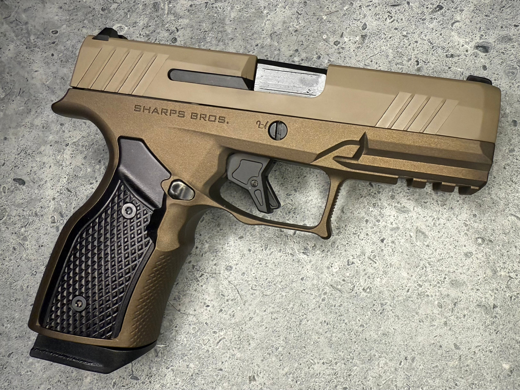 SBGM33. Sharps Bros grip module for the Taurus GX4 Carry - Bronze