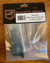 Sharps Bros - AR15 Lower Receiver Parts Kit - No Trigger 