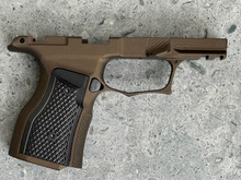 SBGM02-G3-BRZ. Sharps Bros grip module for the P365X / P365XL - Bronze with Black Aluminum Grips - Manual Safety Cut
