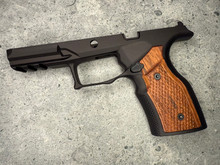 SBGM30. Sharps Bros grip module for the Taurus GX4 - Black with Cherry Wood Grips