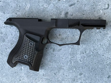 SBGM19-G3-BLK. Sharps Bros grip module for the P365 - blacked out aluminum