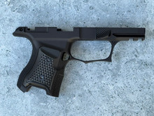 SBGM15-G3-BLK. Sharps Bros grip module for the P365 - Blacked out aluminum - Manual Safety Cut