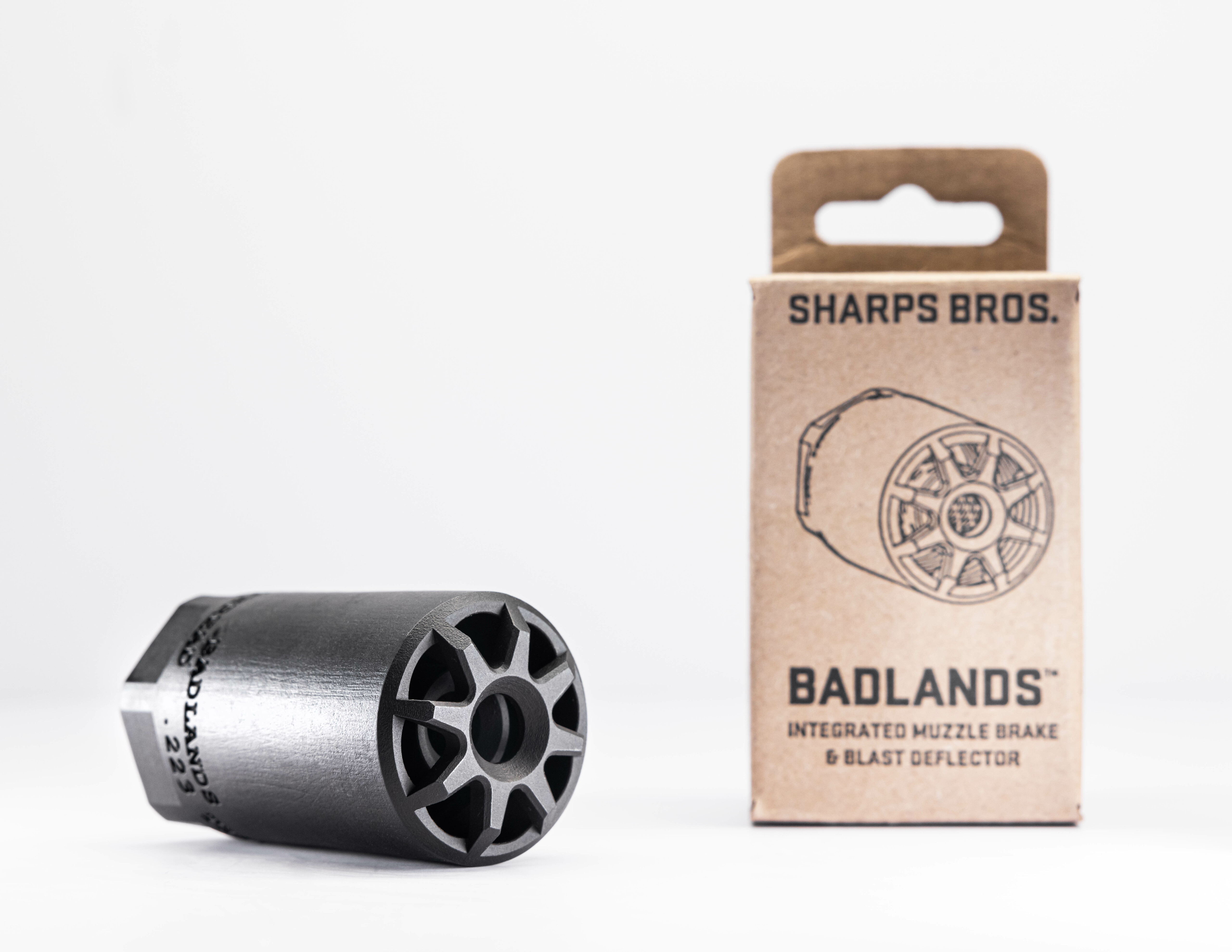 ノクターナル　blasted silver Badlands (Integrated Muzzle Brake & Blast Deflector