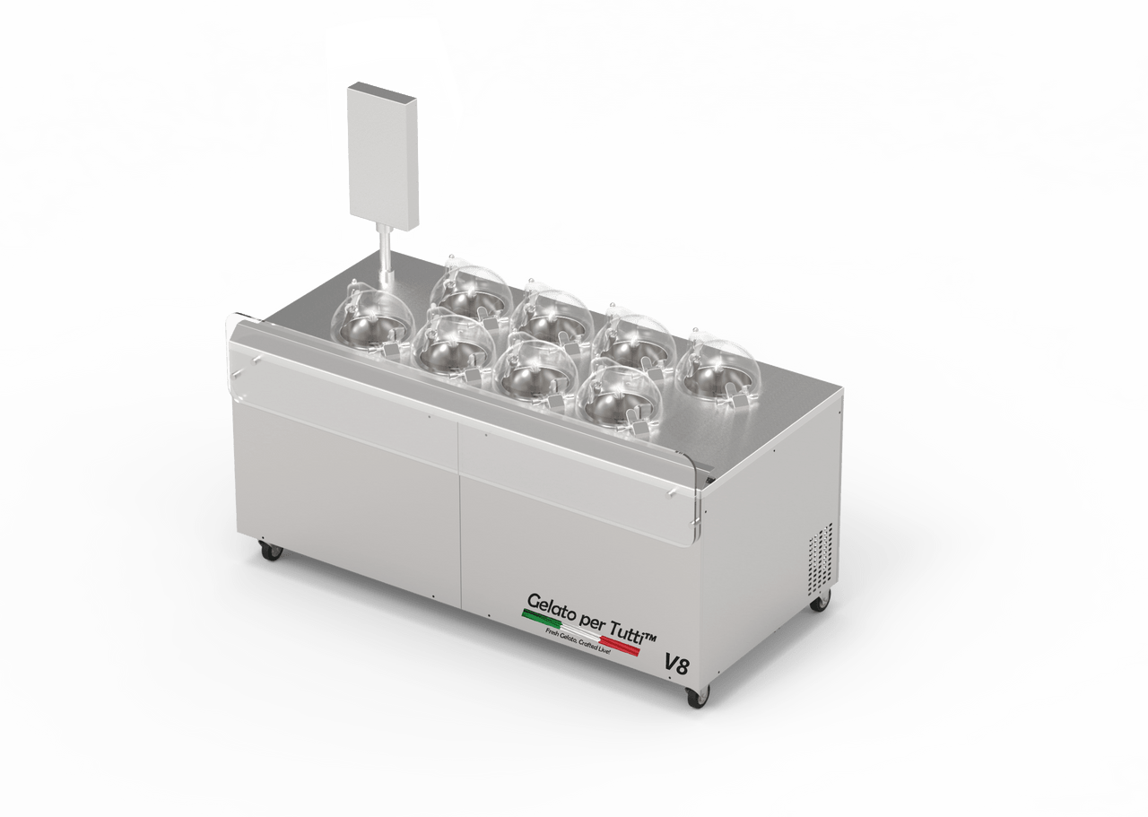 [ジャンク品]Gelato Grasso ジェラートグラッソ　脂肪冷凍 GPT V8 - 8 Cylinder Free-Standing Gelato Machine